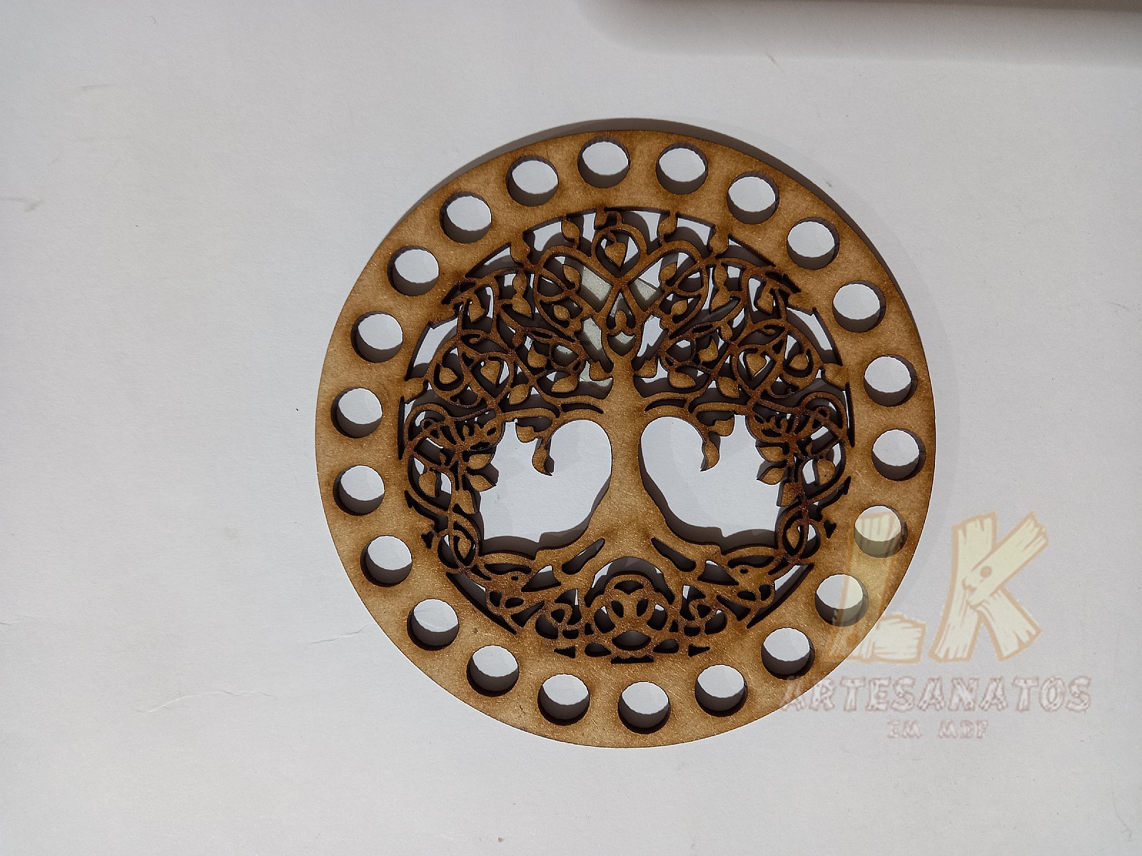 Base para crochê redondo 